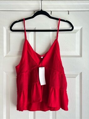 Women’s Red Spaghetti-Strap Camisole Top